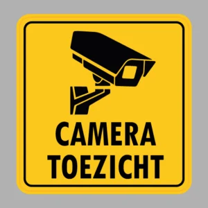 camera toezicht sticker